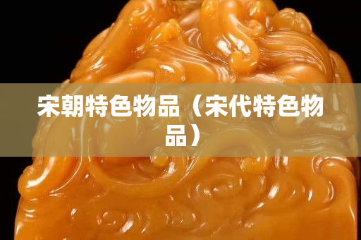宋朝特色物品（宋代特色物品）