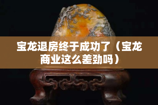寶龍退房終于成功了（寶龍商業(yè)這么差勁嗎）