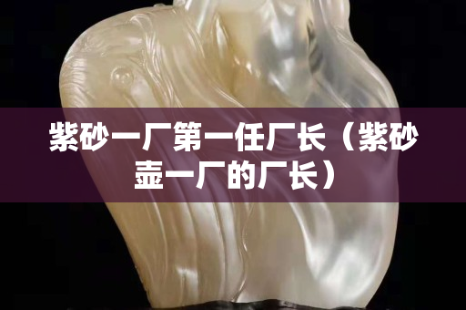 紫砂一廠第一任廠長（紫砂壺一廠的廠長）