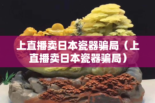 上直播賣日本瓷器騙局（上直播賣日本瓷器騙局）