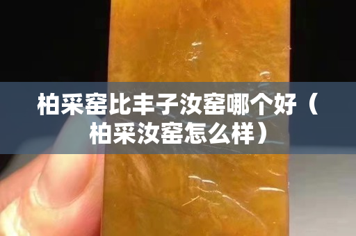 柏采窯比豐子汝窯哪個好（柏采汝窯怎么樣）