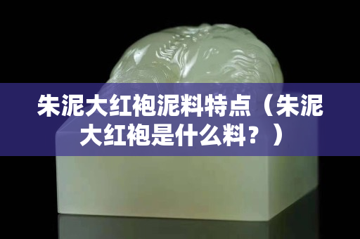 朱泥大紅袍泥料特點（朱泥大紅袍是什么料？）