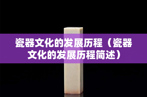 瓷器文化的發展歷程（瓷器文化的發展歷程簡述）