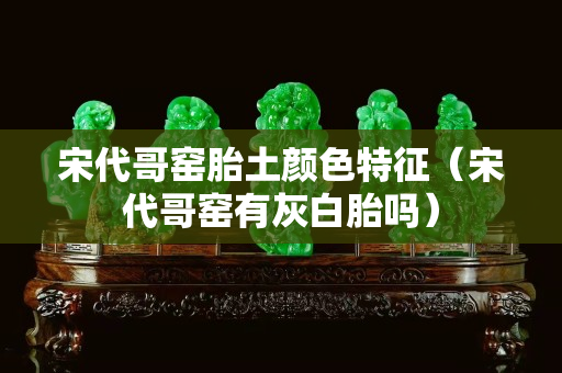 宋代哥窯胎土顏色特征（宋代哥窯有灰白胎嗎）