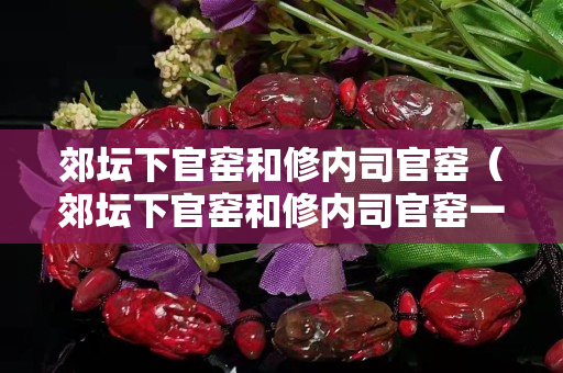 郊壇下官窯和修內司官窯（郊壇下官窯和修內司官窯一樣嗎）