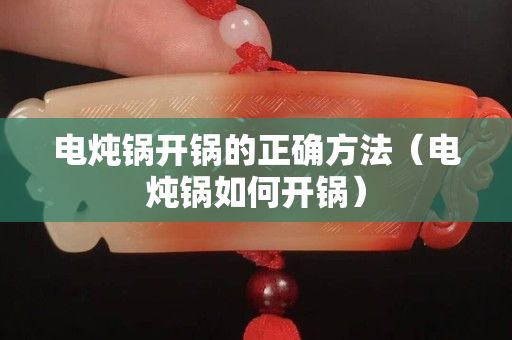 電燉鍋開(kāi)鍋的正確方法（電燉鍋如何開(kāi)鍋）