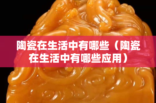 陶瓷在生活中有哪些（陶瓷在生活中有哪些應用）