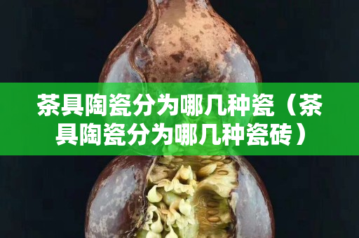 茶具陶瓷分為哪幾種瓷（茶具陶瓷分為哪幾種瓷磚）