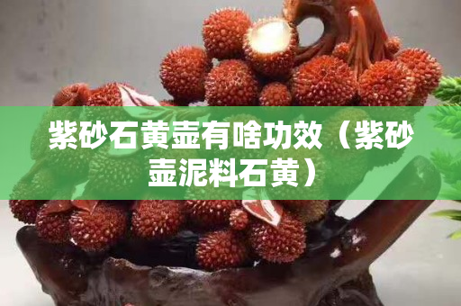 紫砂石黃壺有啥功效（紫砂壺泥料石黃）