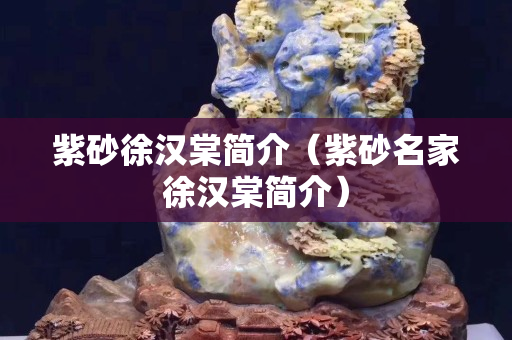 紫砂徐漢棠簡介（紫砂名家徐漢棠簡介）