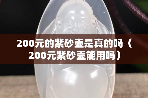 200元的紫砂壺是真的嗎（200元紫砂壺能用嗎）