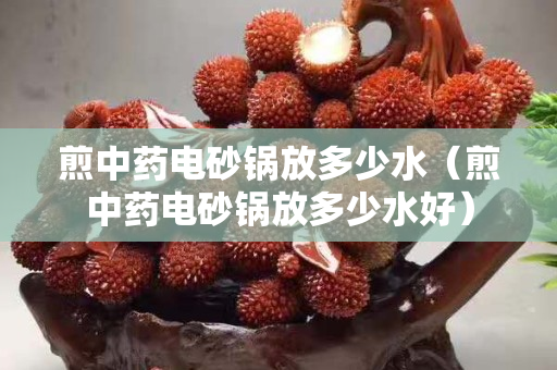 煎中藥電砂鍋放多少水（煎中藥電砂鍋放多少水好）
