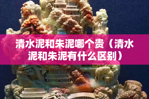 清水泥和朱泥哪個貴（清水泥和朱泥有什么區別）