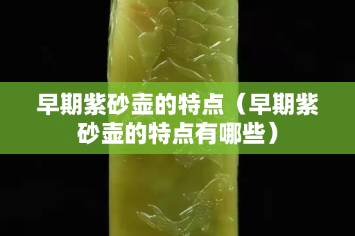 早期紫砂壺的特點（早期紫砂壺的特點有哪些）