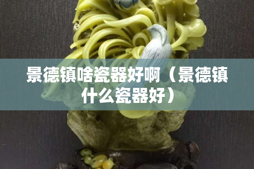 景德鎮啥瓷器好啊（景德鎮什么瓷器好）
