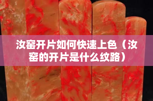 汝窯開片如何快速上色（汝窯的開片是什么紋路）