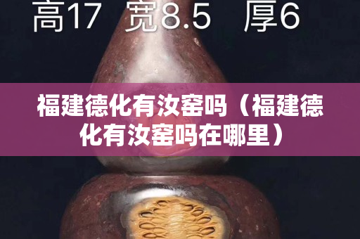 福建德化有汝窯嗎（福建德化有汝窯嗎在哪里）