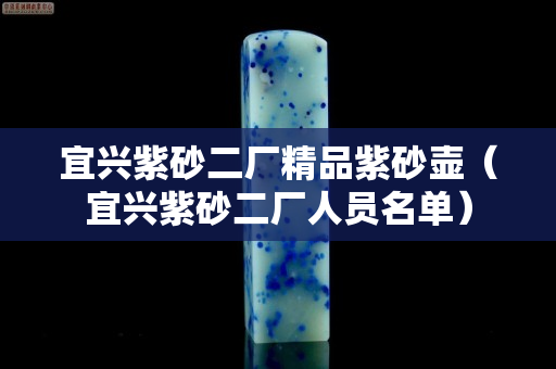 宜興紫砂二廠精品紫砂壺（宜興紫砂二廠人員名單）