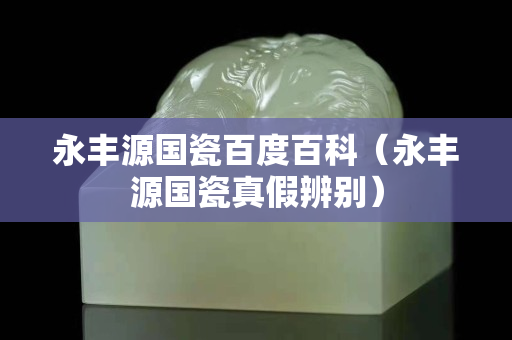 永豐源國瓷百度百科（永豐源國瓷真假辨別）