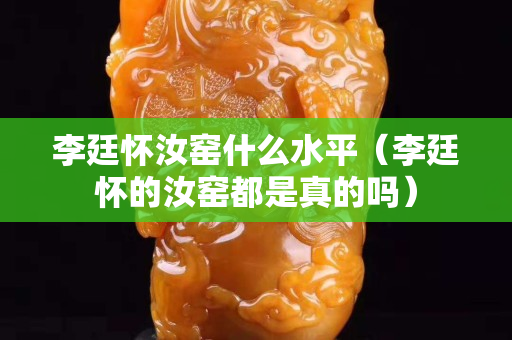 李廷懷汝窯什么水平（李廷懷的汝窯都是真的嗎）