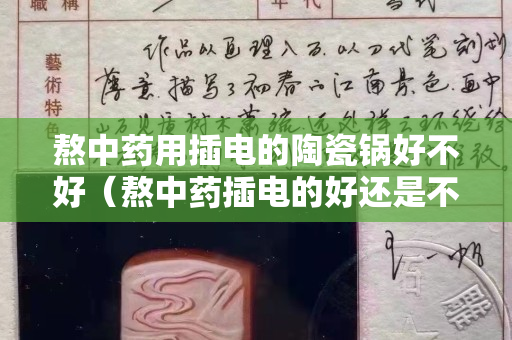 熬中藥用插電的陶瓷鍋好不好（熬中藥插電的好還是不插電的好）