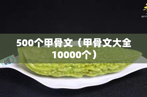 500個甲骨文（甲骨文大全10000個）
