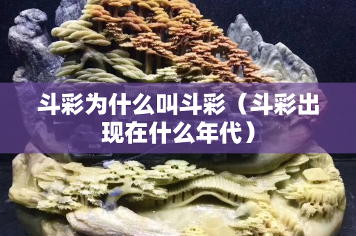 斗彩為什么叫斗彩（斗彩出現在什么年代）