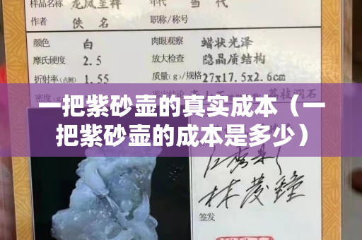一把紫砂壺的真實(shí)成本（一把紫砂壺的成本是多少）