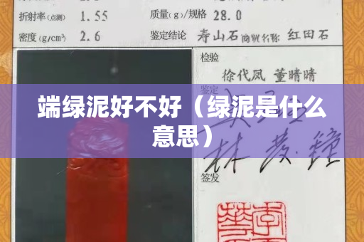 端綠泥好不好（綠泥是什么意思）