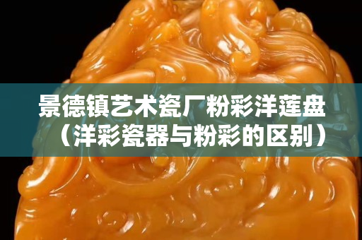 景德鎮藝術瓷廠粉彩洋蓮盤（洋彩瓷器與粉彩的區別）