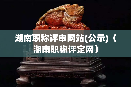 湖南職稱評審網(wǎng)站(公示)（湖南職稱評定網(wǎng)）