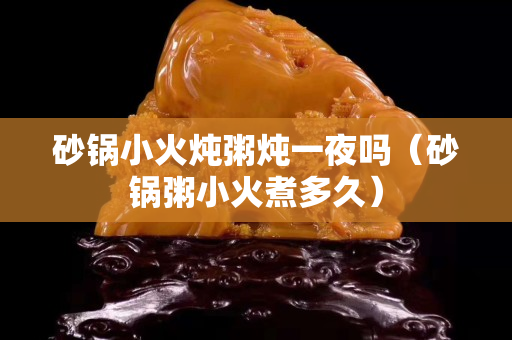 砂鍋小火燉粥燉一夜嗎（砂鍋粥小火煮多久）