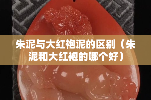 朱泥與大紅袍泥的區別（朱泥和大紅袍的哪個好）