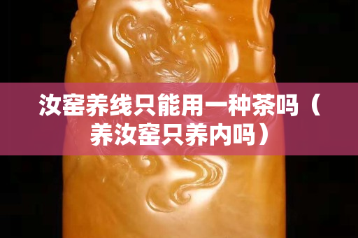 汝窯養線只能用一種茶嗎（養汝窯只養內嗎）