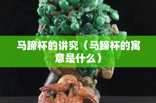 馬蹄杯的講究（馬蹄杯的寓意是什么）