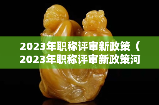 2023年職稱評審新政策（2023年職稱評審新政策河南省衛(wèi)生職稱）