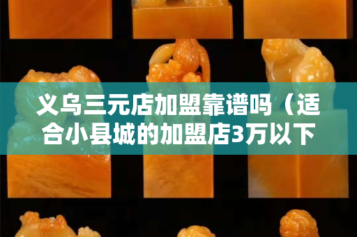 義烏三元店加盟靠譜嗎（適合小縣城的加盟店3萬以下）