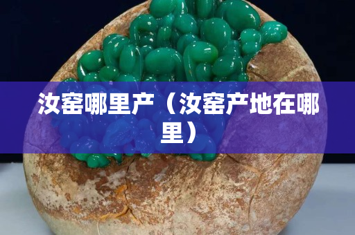 汝窯哪里產（汝窯產地在哪里）