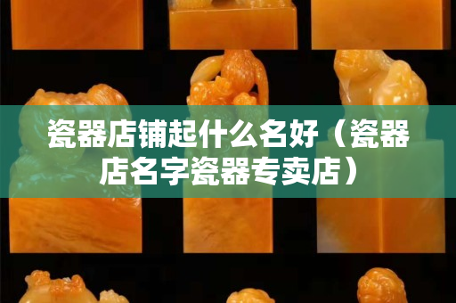 瓷器店鋪起什么名好（瓷器店名字瓷器專賣店）