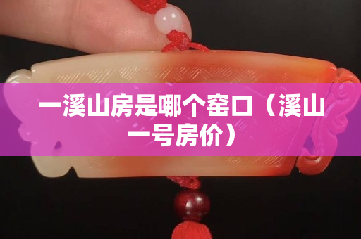 一溪山房是哪個窯口（溪山一號房價）