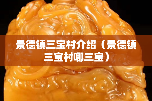 景德鎮(zhèn)三寶村介紹（景德鎮(zhèn)三寶村哪三寶）
