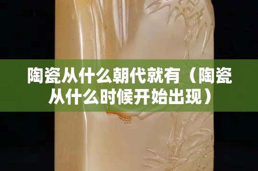 陶瓷從什么朝代就有（陶瓷從什么時候開始出現）