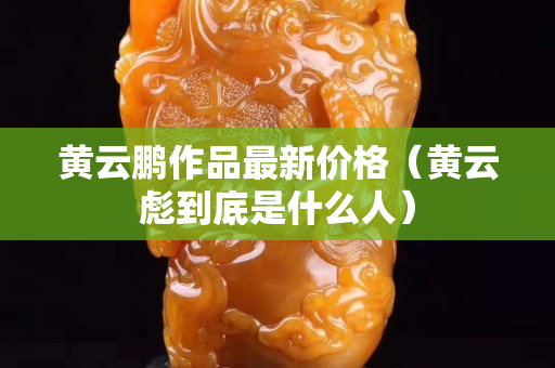 黃云鵬作品最新價格（黃云彪到底是什么人）