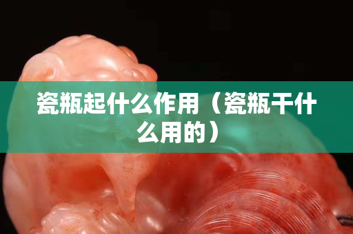 瓷瓶起什么作用（瓷瓶干什么用的）