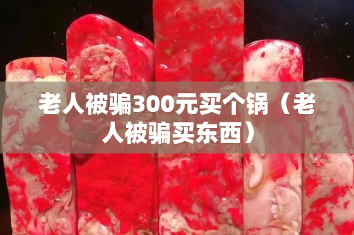 老人被騙300元買個鍋（老人被騙買東西）