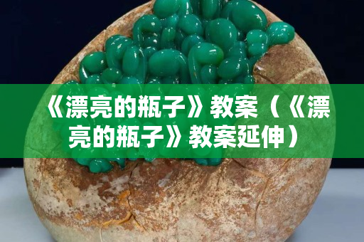 《漂亮的瓶子》教案（《漂亮的瓶子》教案延伸）