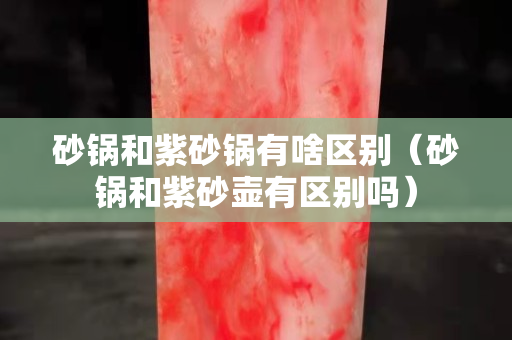 砂鍋和紫砂鍋有啥區(qū)別（砂鍋和紫砂壺有區(qū)別嗎）