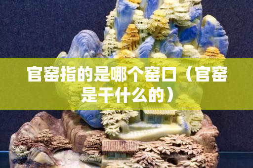官窯指的是哪個窯口（官窯是干什么的）