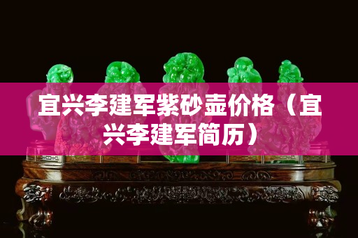 宜興李建軍紫砂壺價格（宜興李建軍簡歷）
