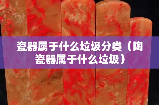 瓷器屬于什么垃圾分類（陶瓷器屬于什么垃圾）